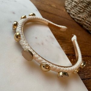 Stone and gold headband